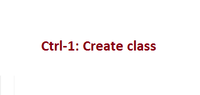 Create class
