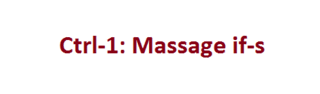 Massage conditional